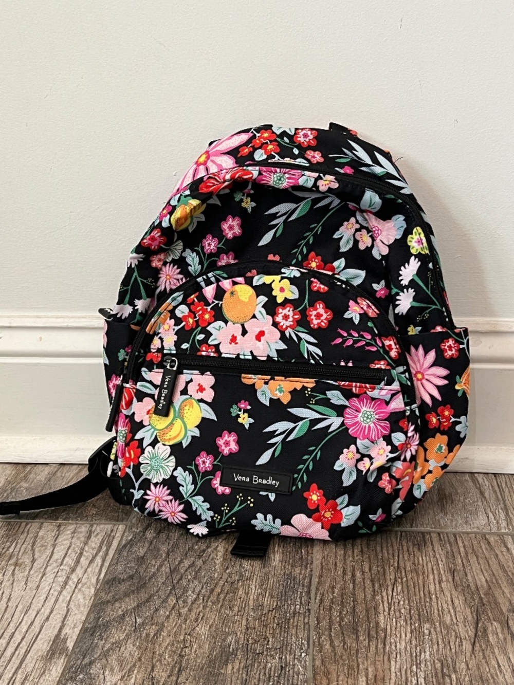 Vera Bradley mini backpack floral fruit black